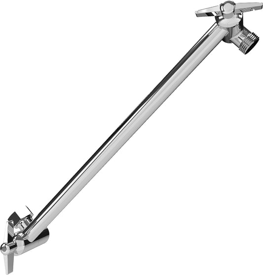 11" Solid Brass Shower Arm Extension - Easily Adjustable with Universal Connection to Showerheads (Luxury Polished Chrome) - My Store