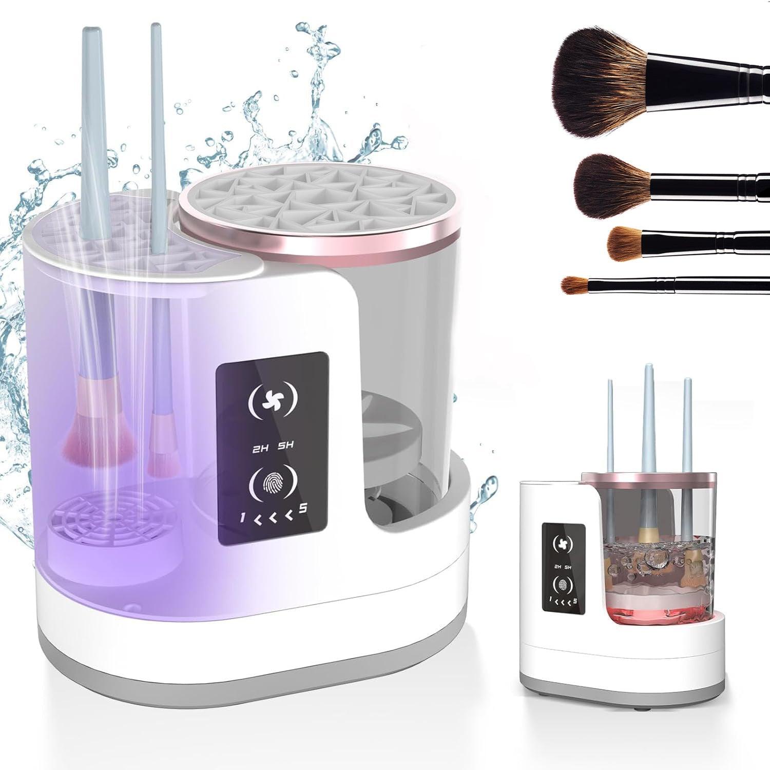 Electric Makeup Brush Cleaner Rechargeable Makeup Brushes Cleaning Tool Automatic Makeup Brush Cleaning Stand Device - My Store