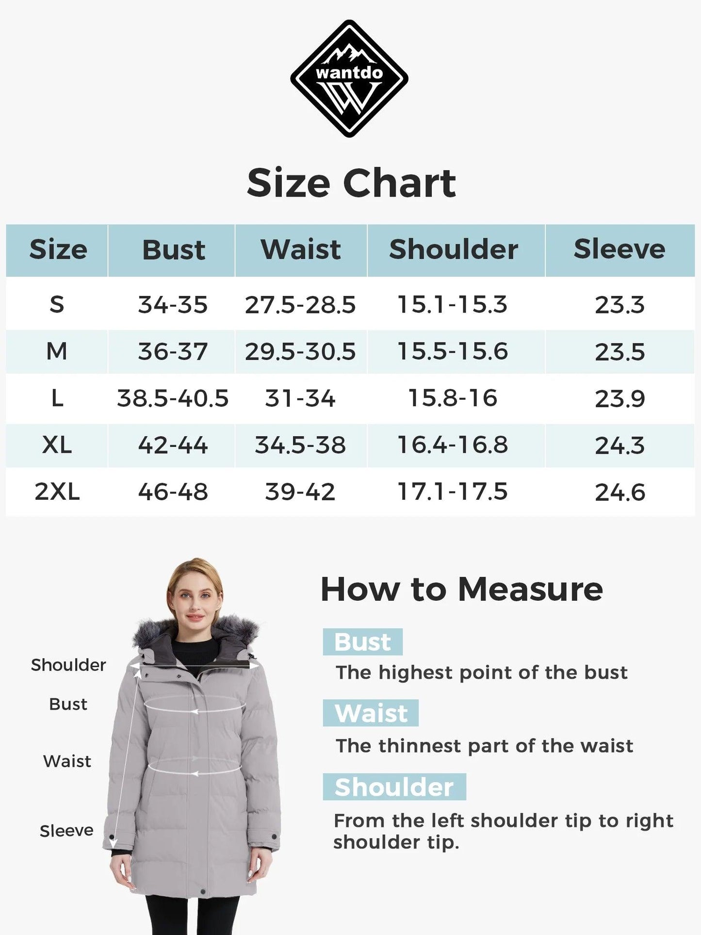 Women'S Winter Coat Hooded Puffer Jacket Insulated Windbreaker Jacket Gray L - My Store