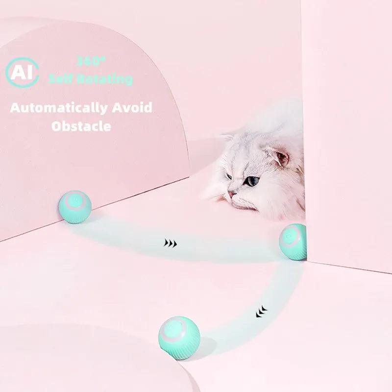 Cat Interactive Ball Smart Cat Toys Indoor Automatic Rolling Magic Ball Electronic Interactive Cat Toy Cat Game Accessories - My Store