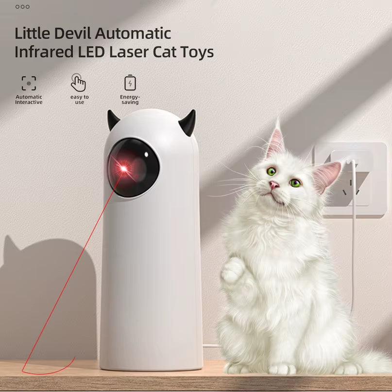 LED Laser Cat Toys Interactive Smart Teasing Pet Handheld Electronic Indoor Random Automatic Laser Cats Toy Accessories for Cat - My Store