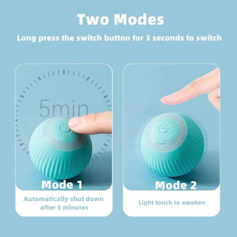 Cat Interactive Ball Smart Cat Toys Indoor Automatic Rolling Magic Ball Electronic Interactive Cat Toy Cat Game Accessories - My Store