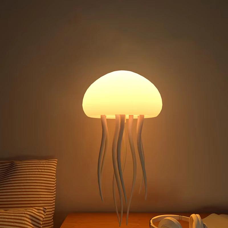 Jellyfish Lamp Voice Control Dancing RGB Gradient Jellyfish Bedside Lamp Rechargeable Table Lamp Touch Sensor Christmas Gift New - My Store