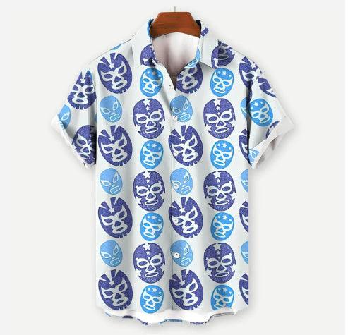 Summer Leisure Printed Hawaiian Shirt Men Vacation Seaside - My Store