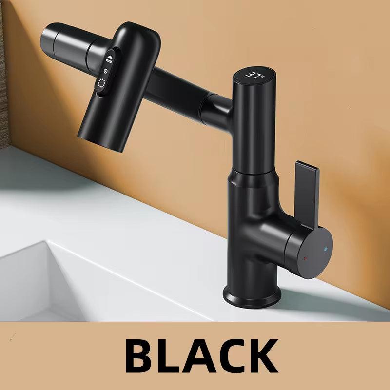 Digital Display LED Basin Faucet 360 Rotation Multi-Function Stream Sprayer Hot Cold Water Sink Mixer Wash Tap for Bathroom - My Store