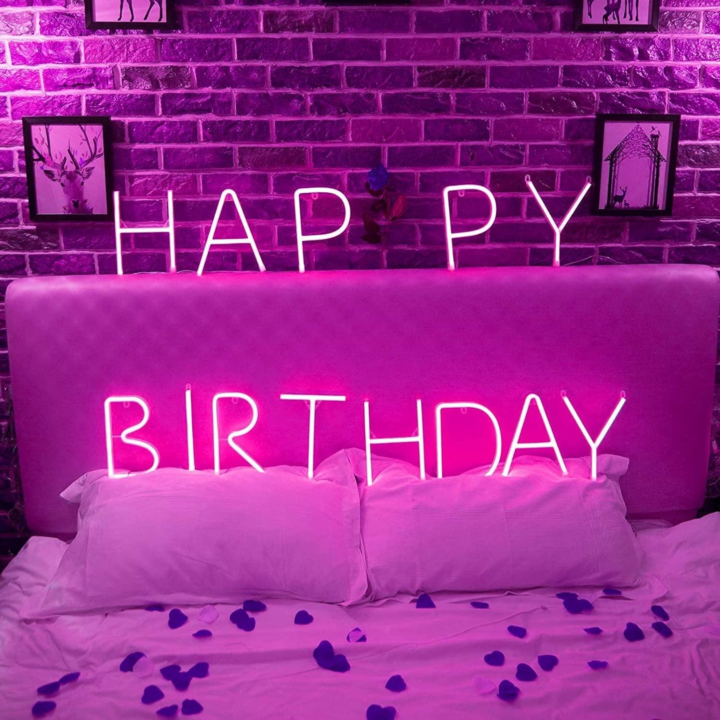 LED Neon Letters Light, Marquee Signs Light up Letters USB Plug in Batteries Operated Night Light Pink Lamp Words Signs for Teen Girls Bedroom Decor-Pink Letter a Sign - My Store